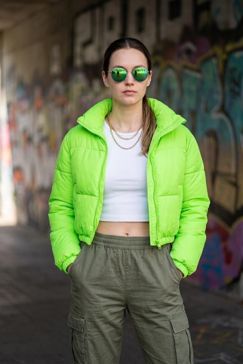 Neon Sport Chic — AI photo style example