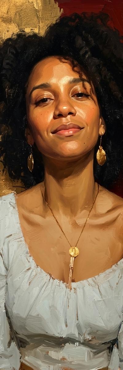 Warm Curly Portrait