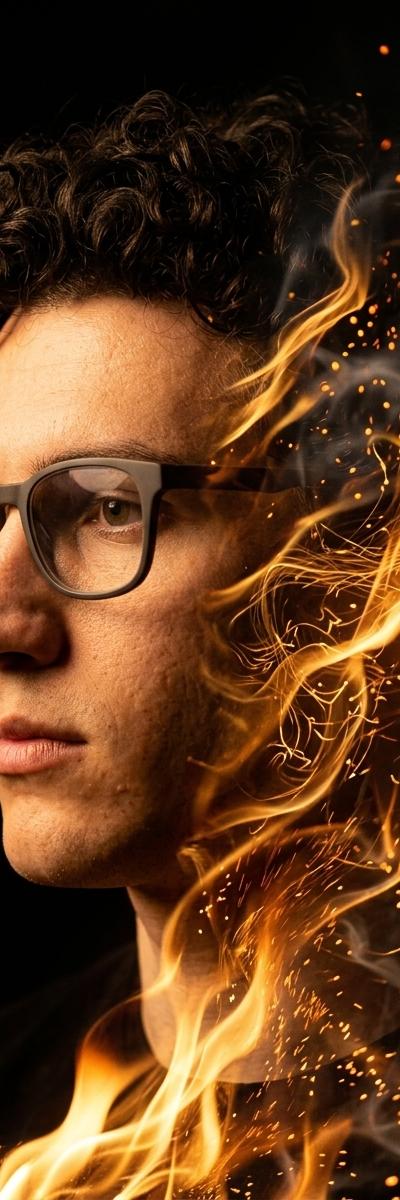 Golden Flame — AI photo style