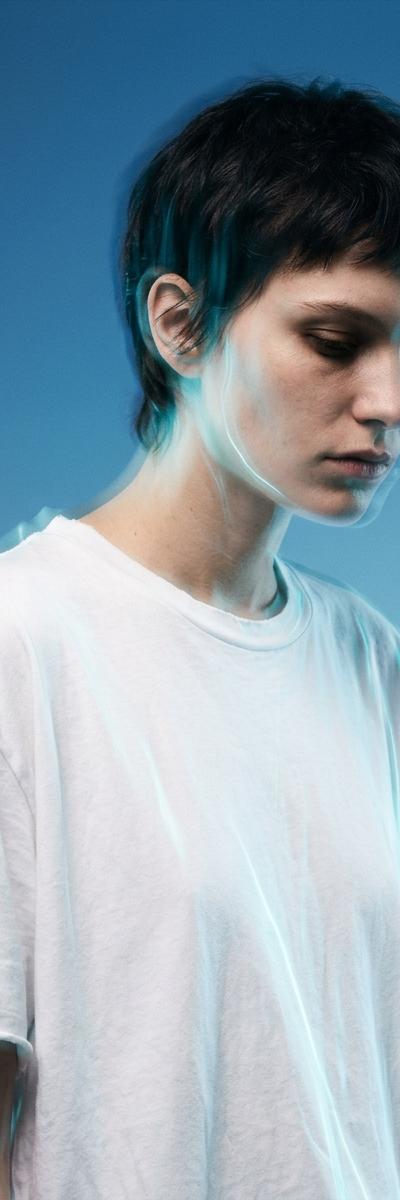 Blue Multi-Exposure — AI photo style