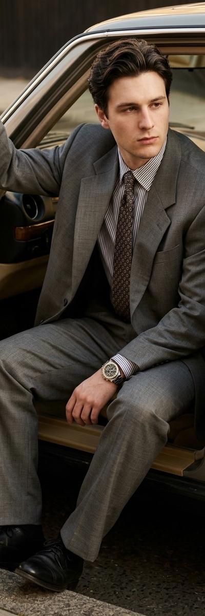 At the Car Door — AI photo style
