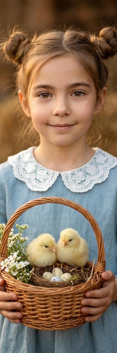 Basket of Chicks — AI photo style
