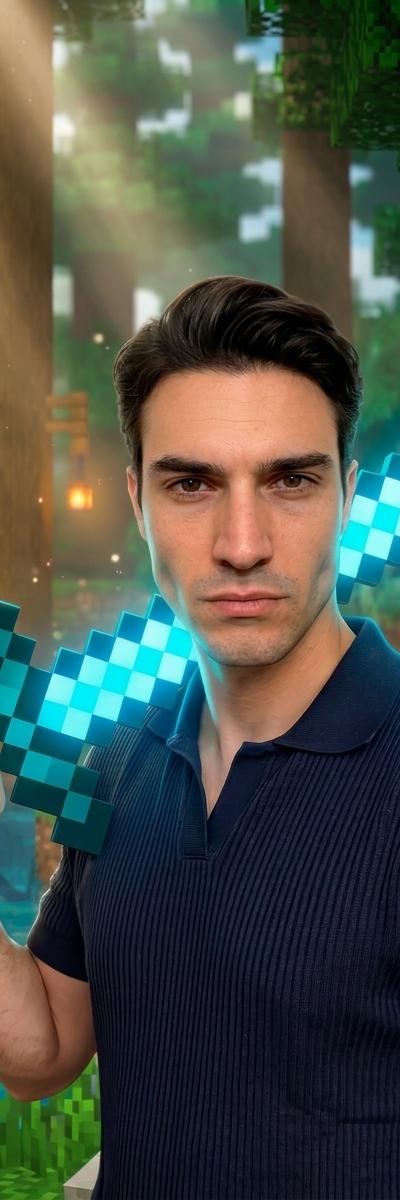 Voxel Sword — AI photo style