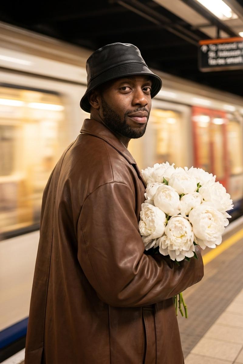 Subway Peonies — AI photo style example