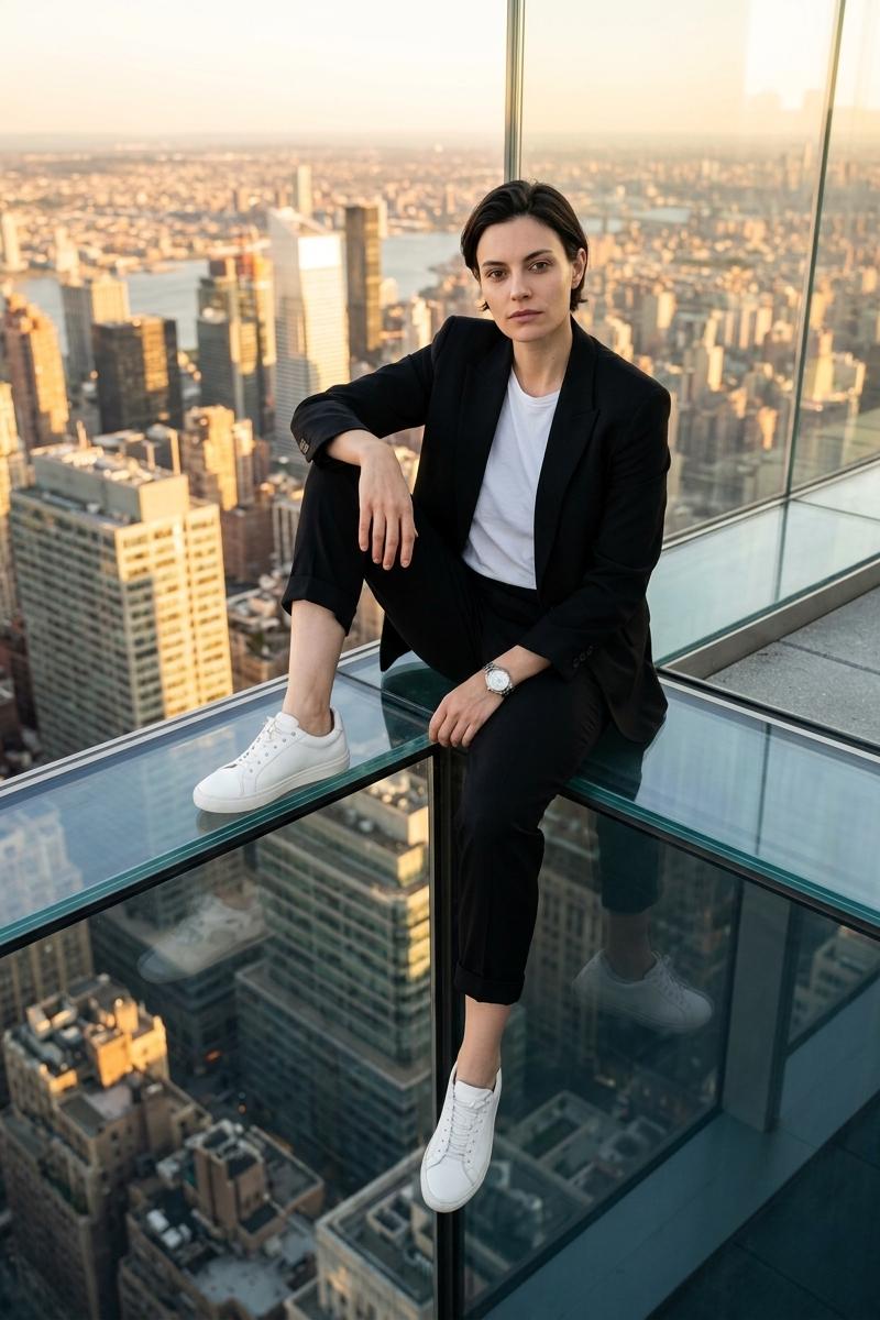 Rooftop Edge — AI photo style example