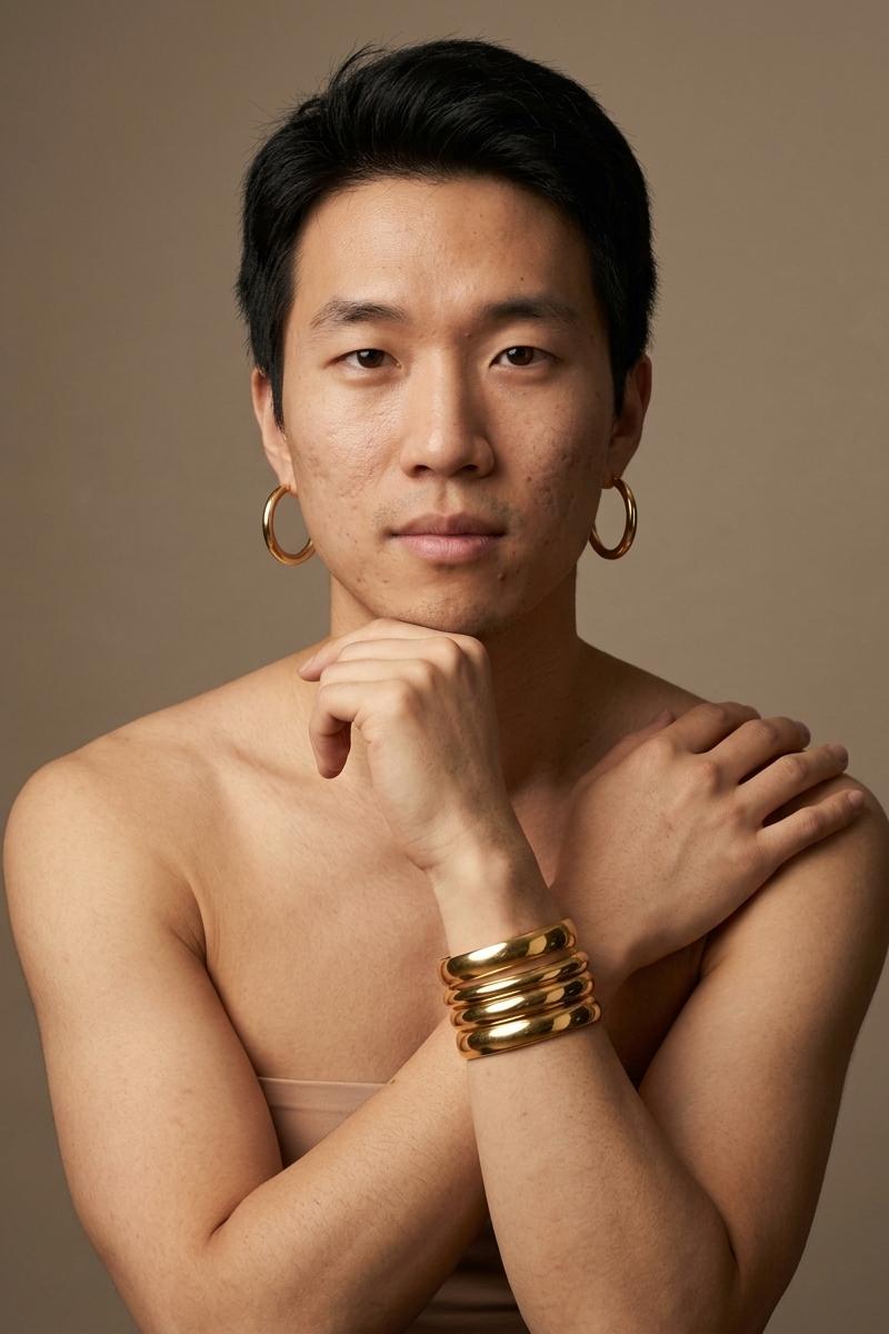 Gold Bracelets — AI photo style example