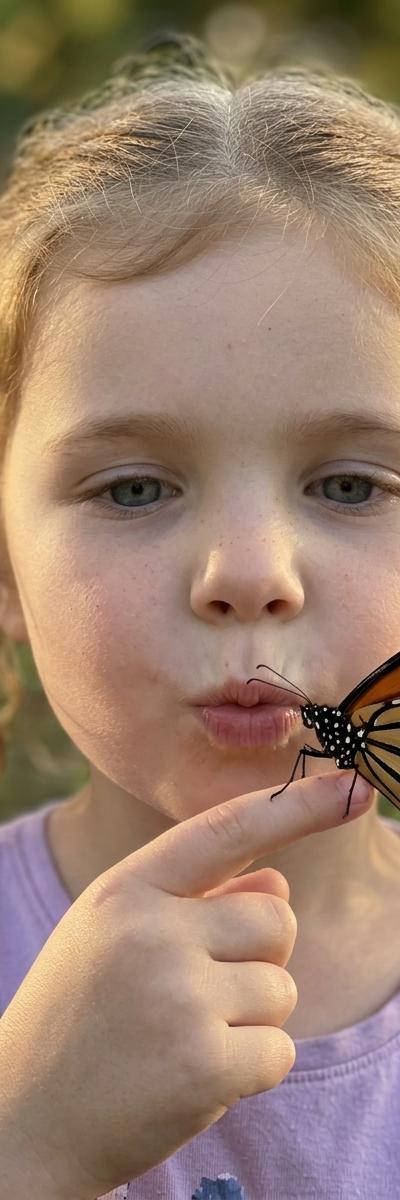 Butterfly in Hand — AI photo style