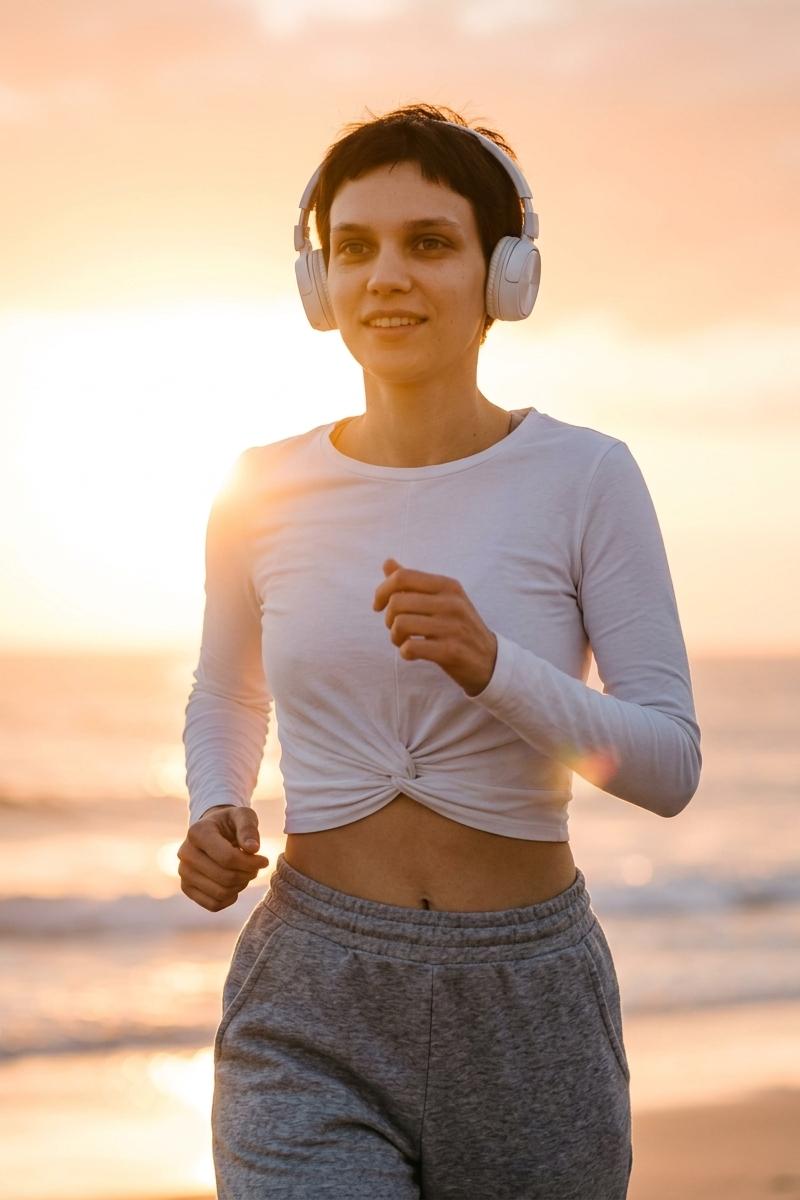 Sunset Run — AI photo style example
