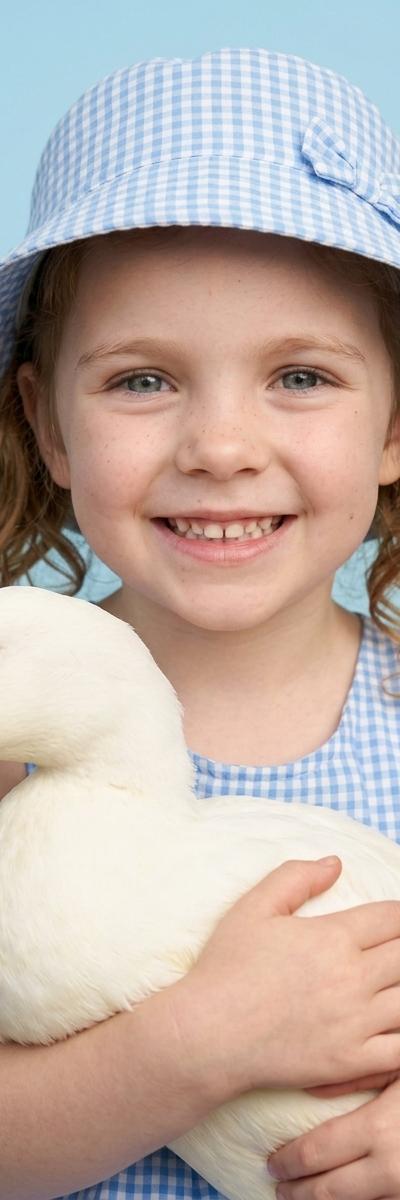 Girl with Duckling — AI photo style