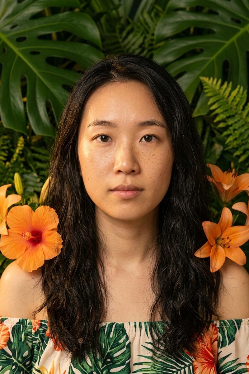 Tropical Hibiscus — AI photo style example