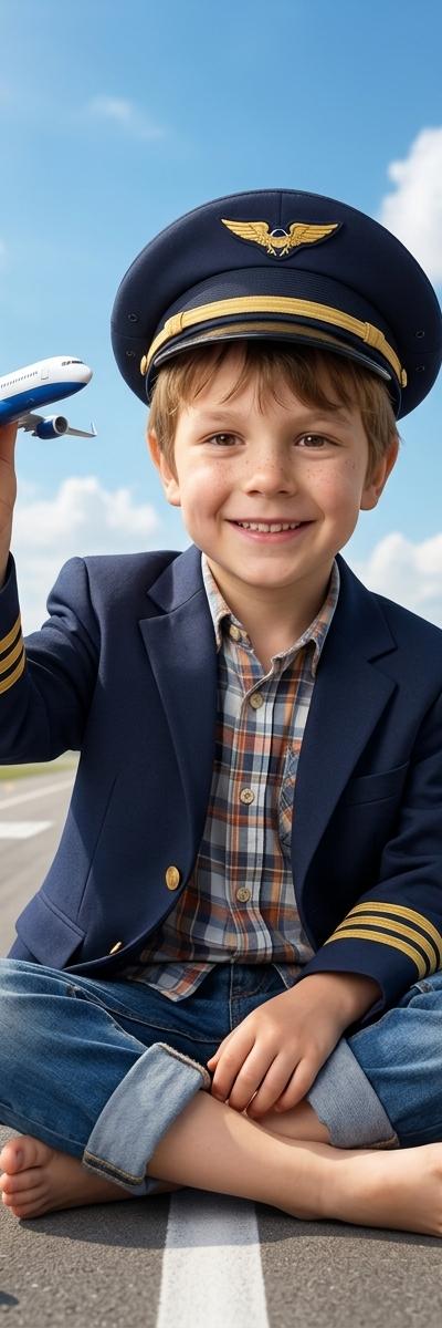 Young Aviator — AI photo style