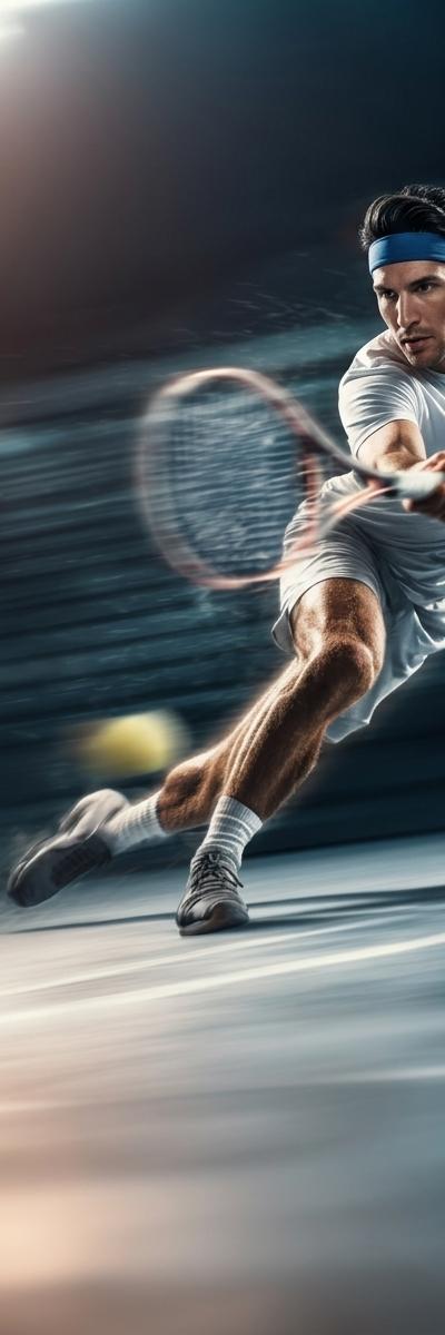 Action Tennis — AI photo style