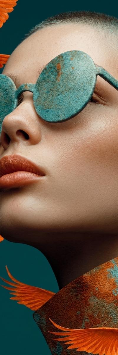 Copper Glasses — AI photo style