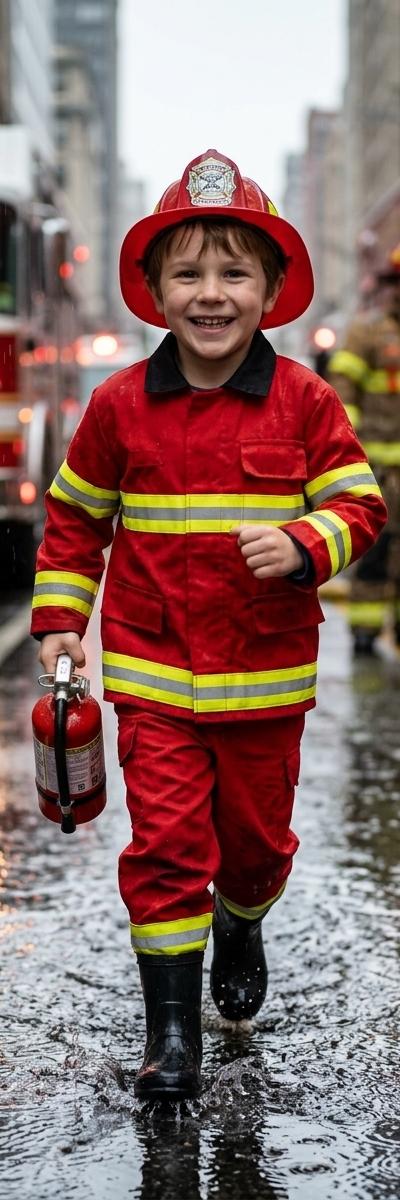 Brave Firefighter — AI photo style