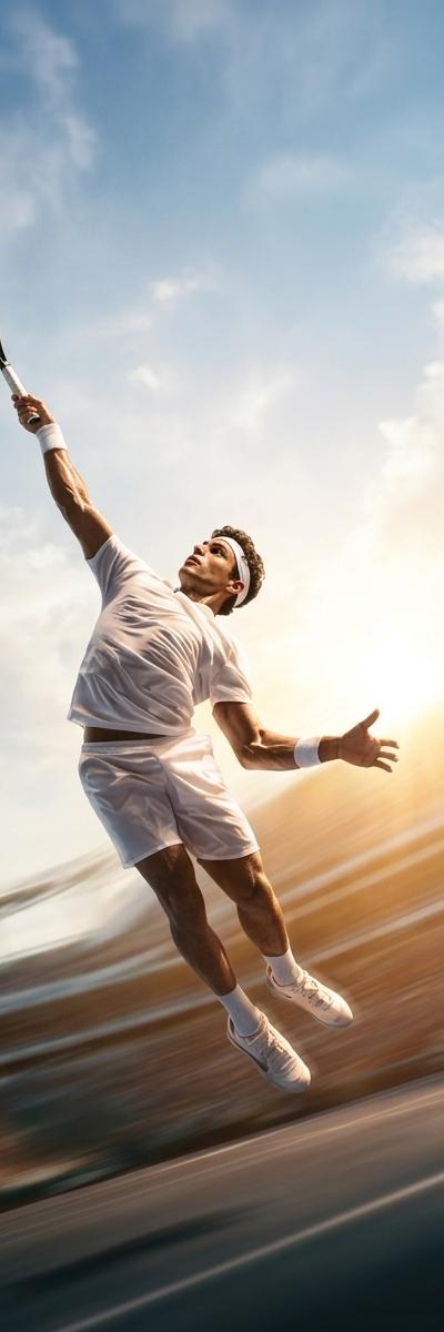 Tennis Smash — AI photo style